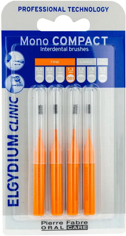 Interdental Brush, orange, 4 pcs - Bath and Body