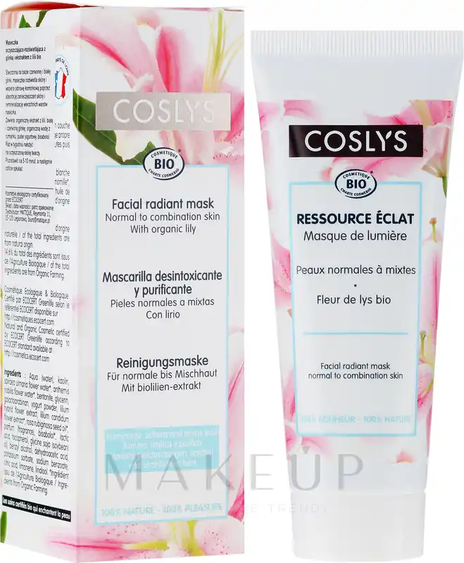 Skin Glowing Mask with Lily Extract for Normal and Combination Skin - Skin Care Products