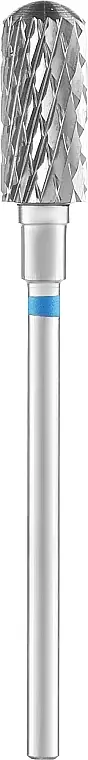 Nail Drill Bit "Rounded Cylinder", blue, 5/13 mm - Accessories