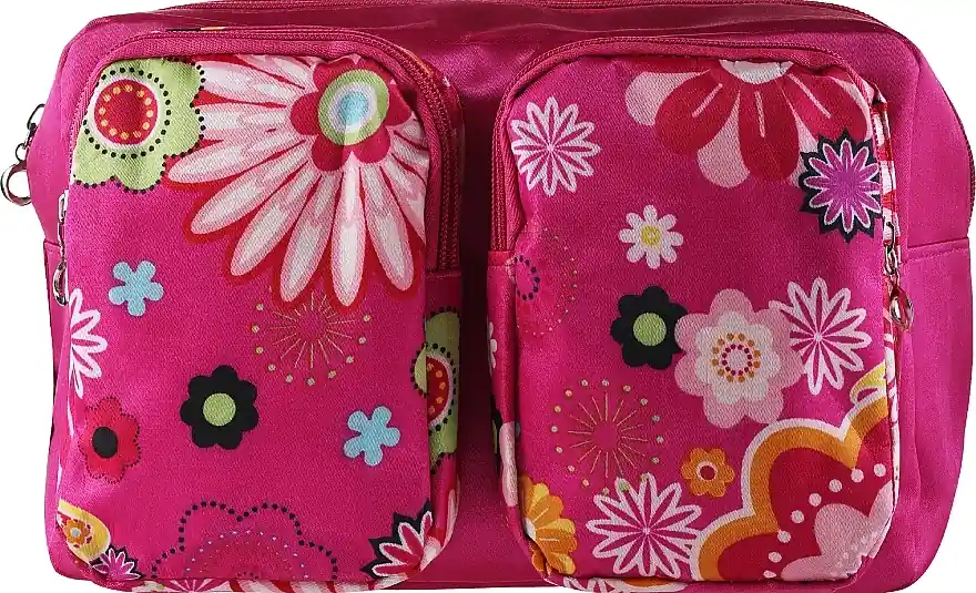 Makeup Bag "Flower Kuferek" 92732, pink - Accessories