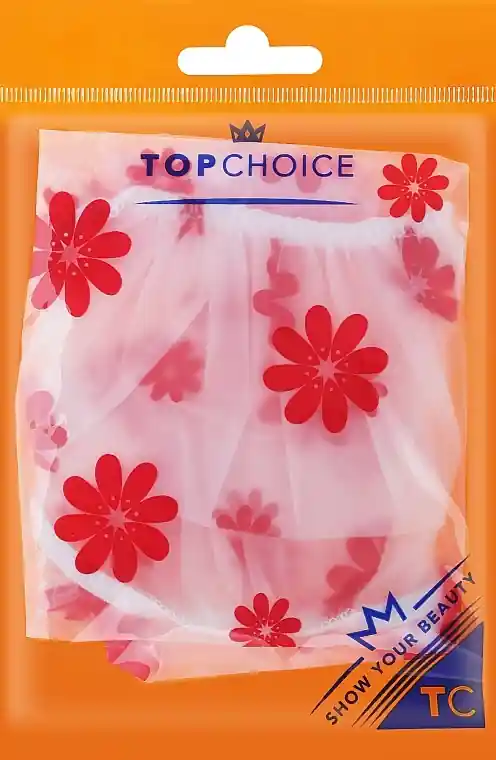 Shower Cap, red flowers 30369 - Accessories