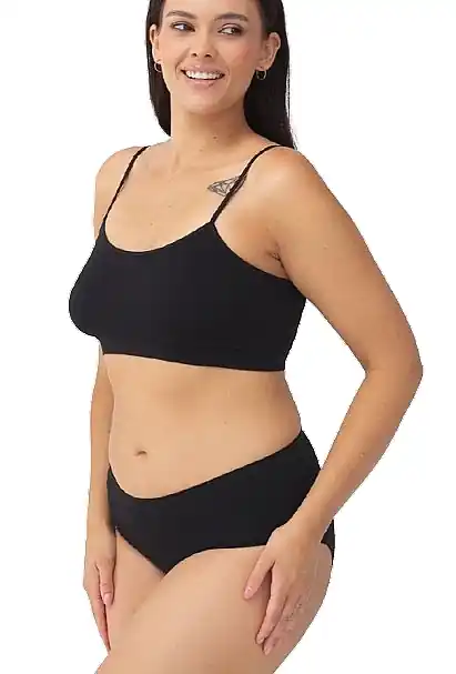 Women Panties 'Retro Sensual Skin', black - Clothes