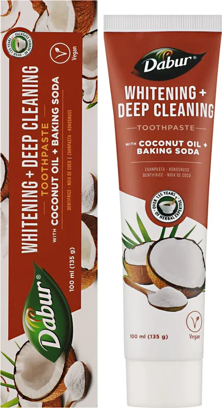 Whitening Toothpaste with Coconut Oil & Baking Soda - Bath and Body