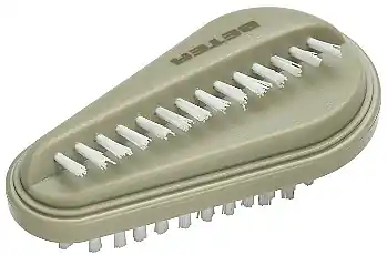 Dual Nail Brush, oval nylon bristles, green - Accessories