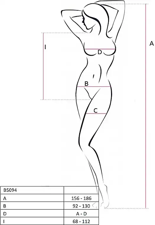 Erotic Bodysuit BS094, white - Clothes
