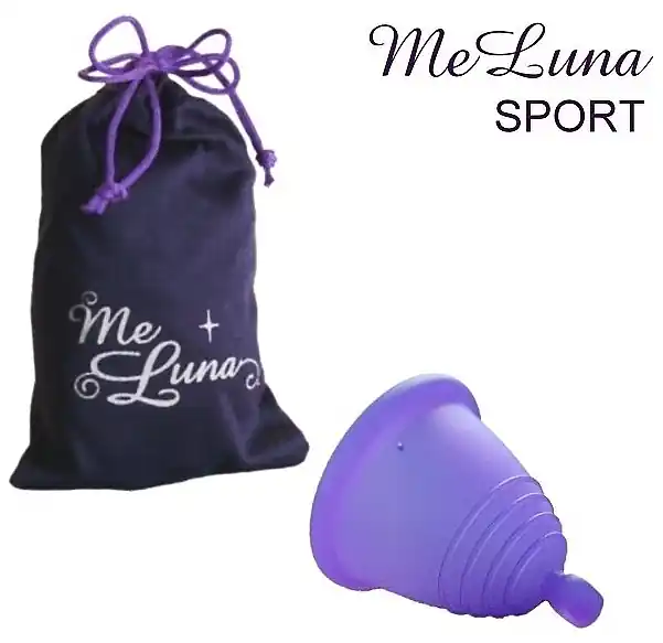 Menstrual Cup with Ball, size S, dark purple - Accessories