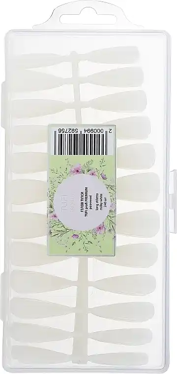 Long Soluble Gel Tips, stiletto, 240 pcs - Nails