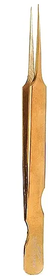 Straight Tweezers, 009, golden - Accessories