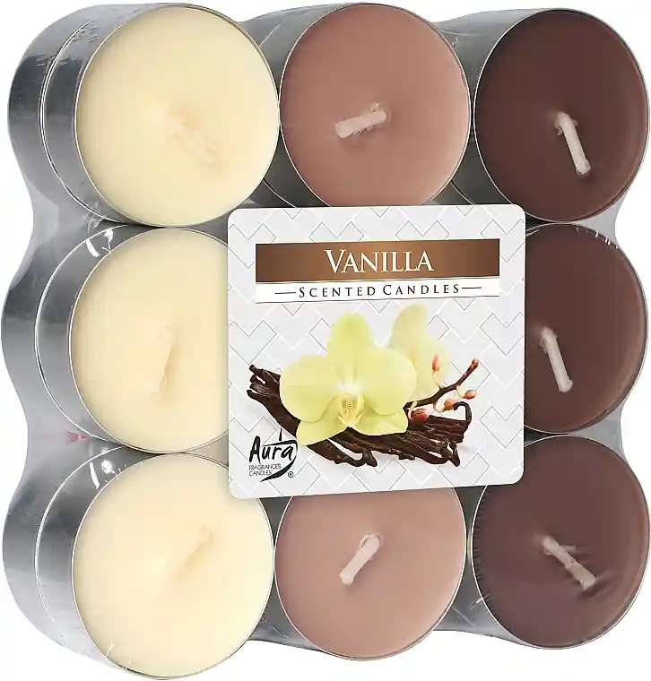 Tea Candles 'Vanilla', 18 pcs - Bath and Body