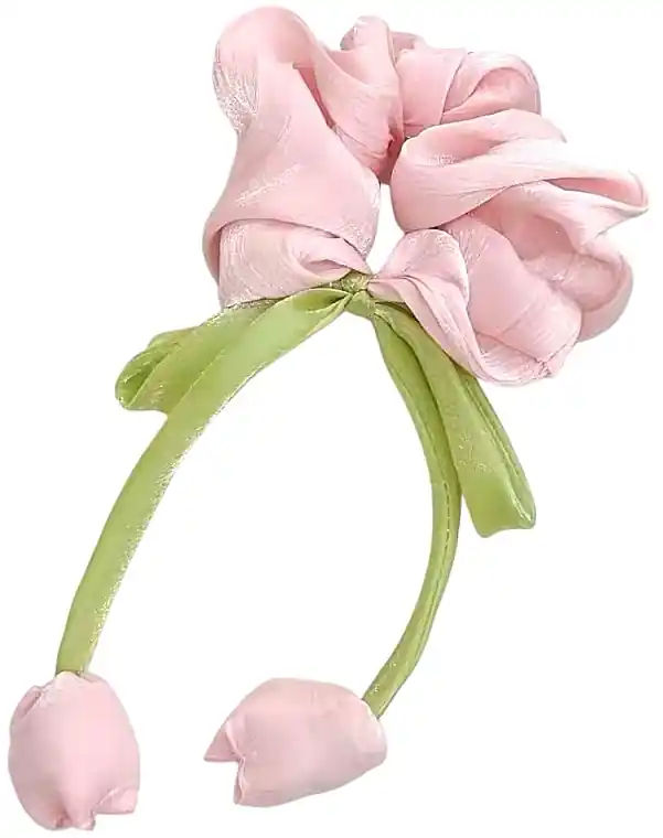 Tulip Hair Tie, pink-green