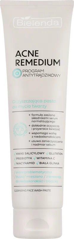 Bielenda Acne Remedium Cleansing Facial Wash Paste - Skin Care Products
