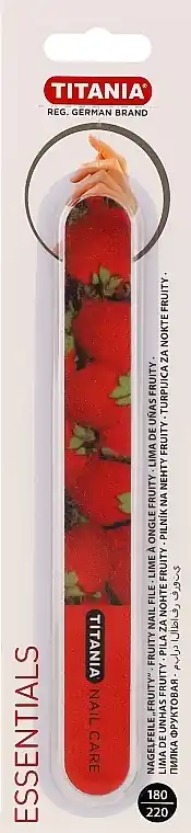 Fruity Nail 1220 B, 180/220 Grit, Blister, 17.8 cm, Strawberry - Accessories