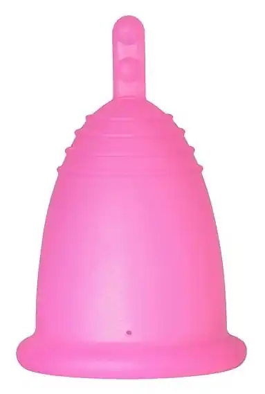 Menstrual Cup with Stem, size S, fuchsia - Accessories
