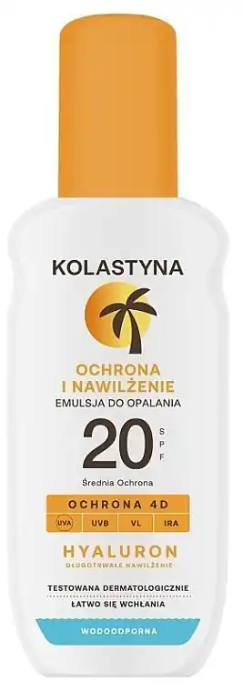 Protective Moisturizing Tanning Emulsion with Hyaluronic Acid SPF20 - Bath and Body