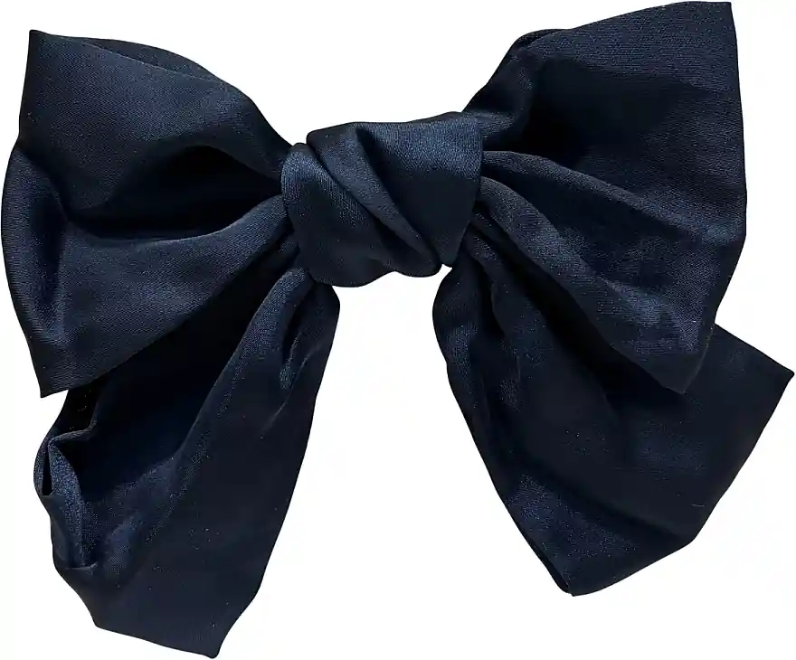 Hair clip, FA-5713+1, dark blue bow