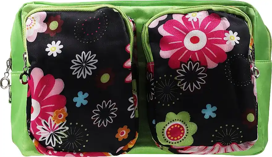 Makeup Bag "Flower Kuferek", green - Accessories