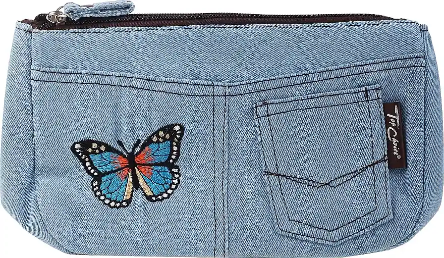 Makeup Bag "Motifs", 94750, blue & butterfly - Accessories