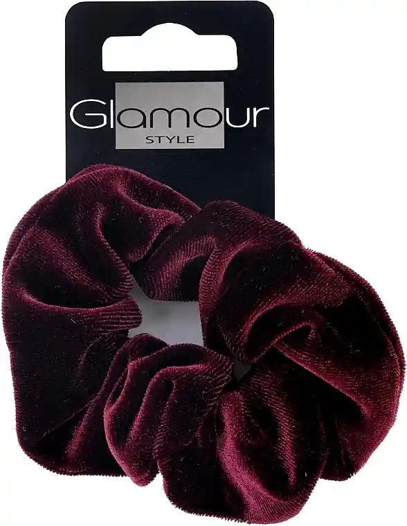 Velvet Hair Scrunchie, Burgundy - Accessories