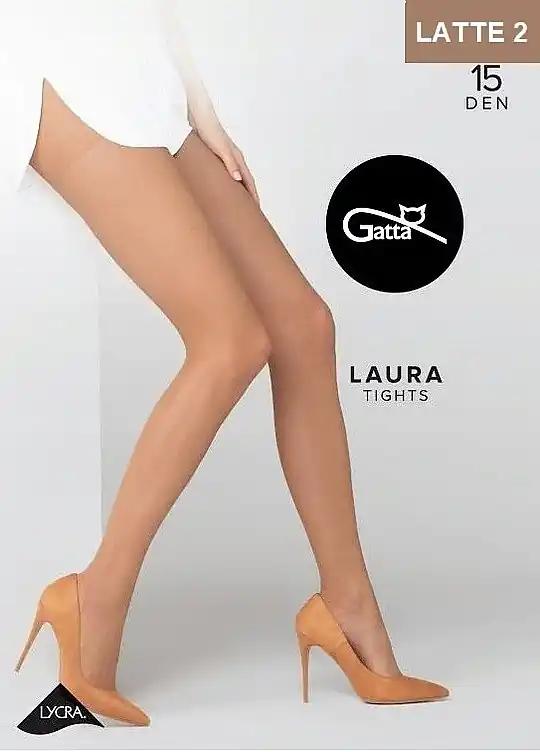 Tights 'Laura' 15 Den, latte 2 - Clothes