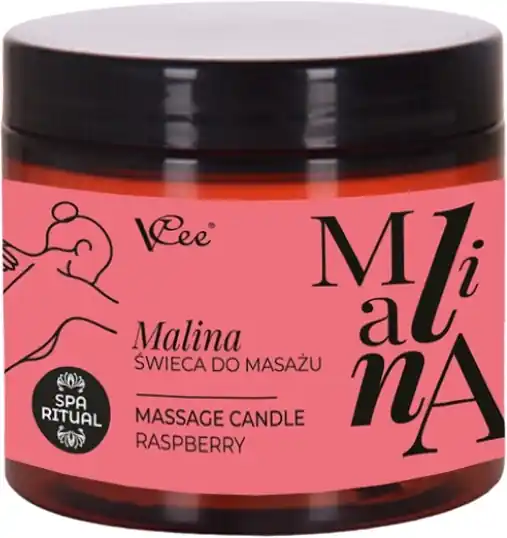 Massage Candle 'Raspberry' - Bath and Body