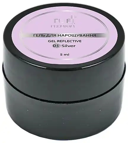 Reflective Builder Gel, silver - Nails