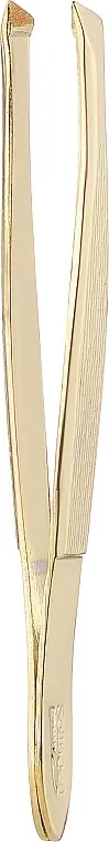 Slanted Tweezers 176, golden - Accessories