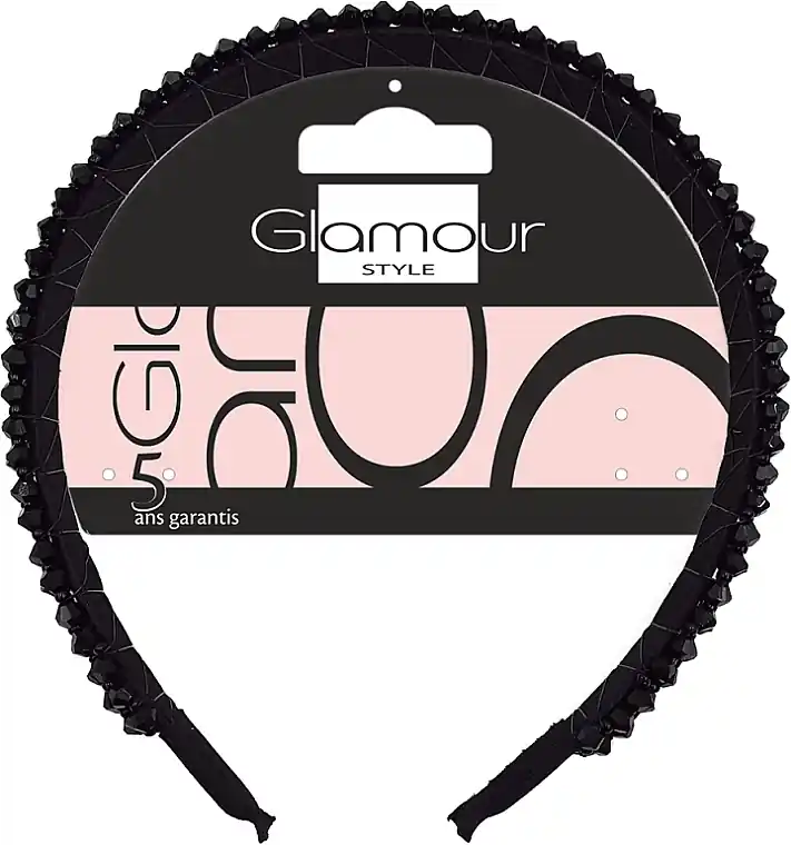 Hair Hoop with Black Crystals, 417511 - Accessories