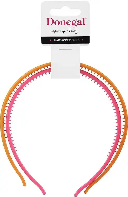 Hair Hoop, 2 pcs, pink + orange - Accessories