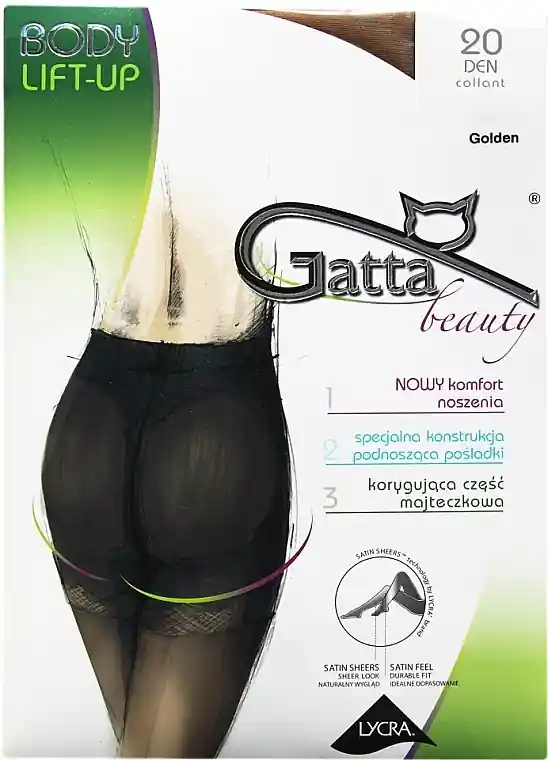 Body Lift-up Tights 20 Den, golden