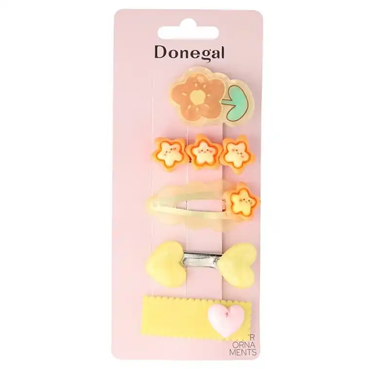 Kids Hair Accessories Set 'Cute', FA-5773, yellow