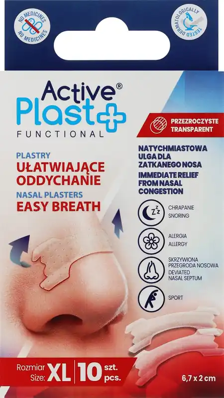 Easy Breath Plasters, transparent - Accessories