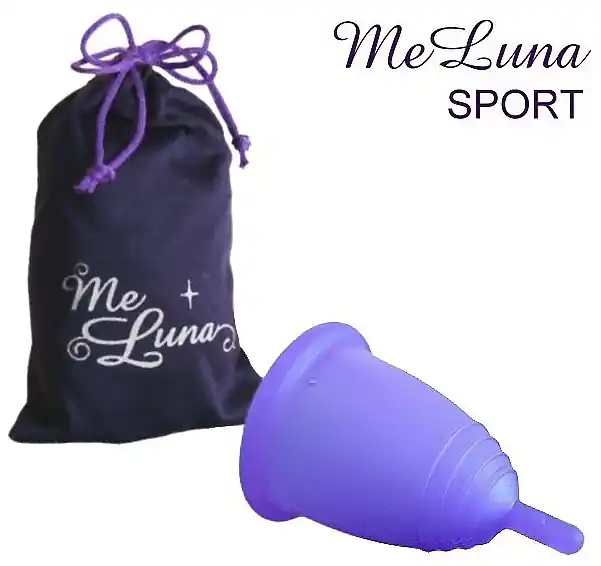 Menstrual Cup with Stem, M size, purple - Accessories