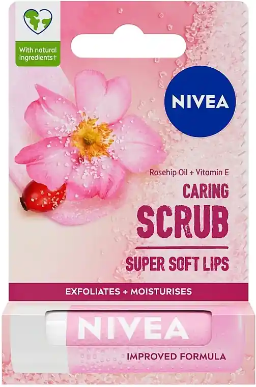 Lip Scrub Balm with Rosehip Oil - NIVEA