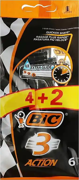 Men Action Razor, 6 pcs.
