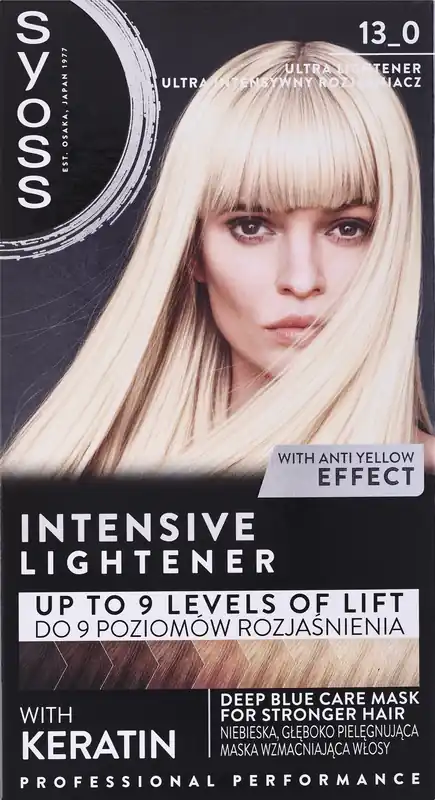 Permanent Hair Lightener, up to 9 tones