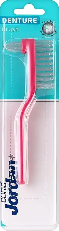 Denture Cleaning Brush, dark pink - Bath and Body