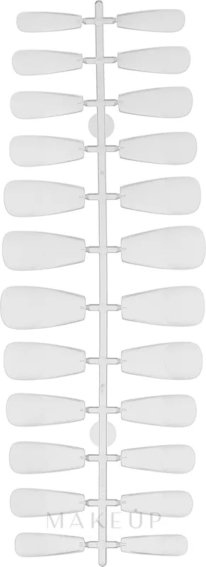 Soluble Gel Tips, medium, transparent, ballerina - Nails