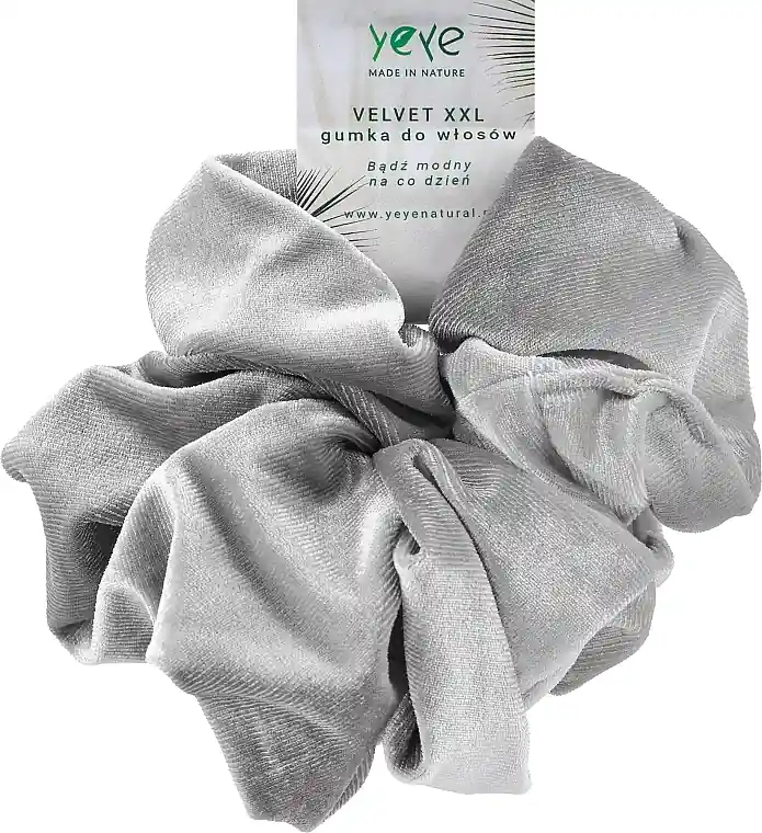 Velvet Hair Tie, grey - Accessories