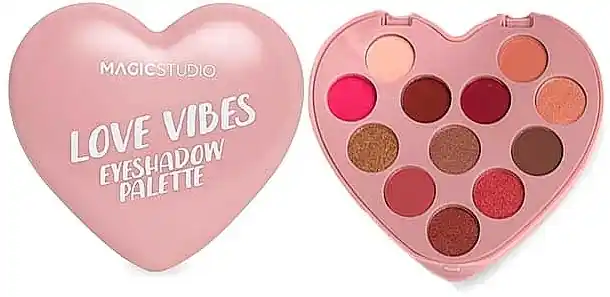 Magic Studio Love Vibes Heart Eyeshadow Palette - Makeup
