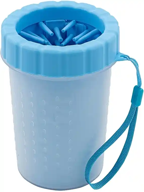 Dog Paw Cleaner, blue, material: silicone + polypropylene, size M - Accessories