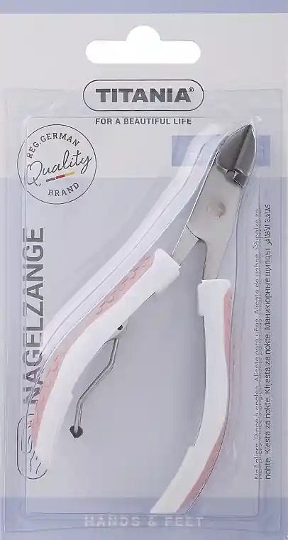 Nail Clippers, hardened, 10.5 cm, light pink - Accessories