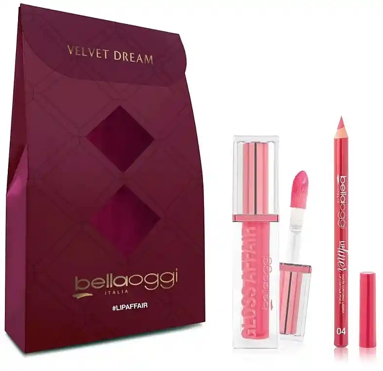 Bellaoggi Lip Affair Mini Kit (lip/gloss/5ml + lip/liner/1.1g) - Makeup
