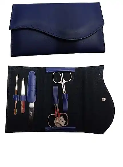 Manicure Set, 5 tools, 6836, blue - Accessories