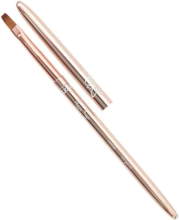 Gel Brush, square, golden - Accessories