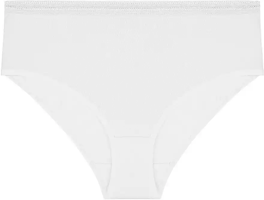 Women Briefs with Lace, BDM500-037, white