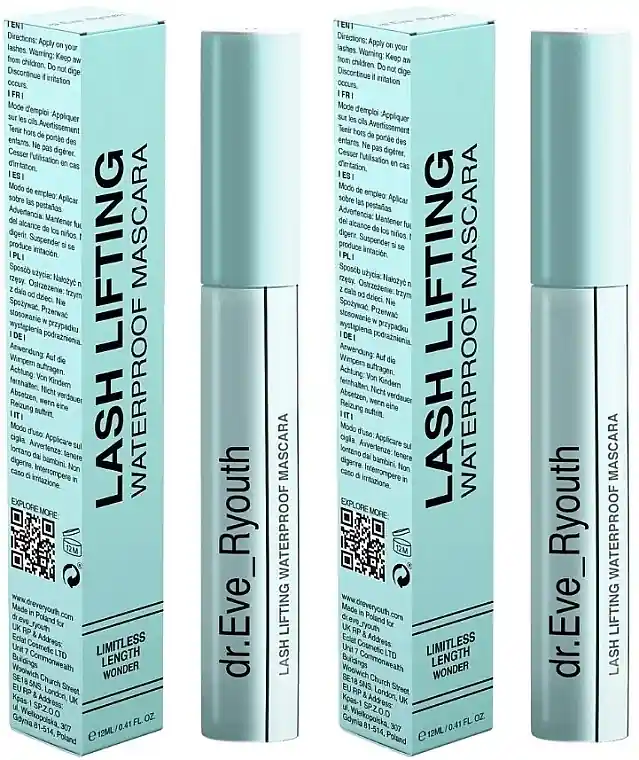 Dr. Eve_Ryouth Lash Lifting Waterproof Mascara (mask/2x12ml) - Makeup
