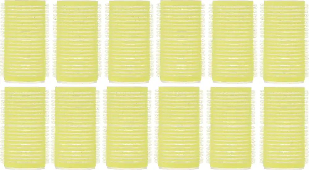 Velcro Rollers 32 mm, 12 pieces, yellow - Accessories