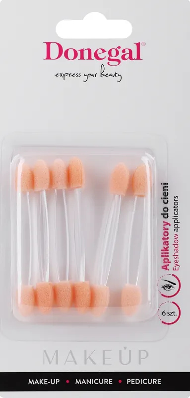 Eyeshadow Applicator, beige, 6 pcs - Accessories