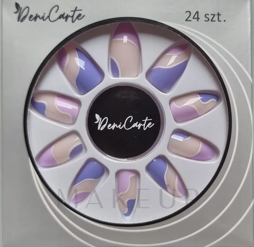 Lavender False Nails, 24 pcs.