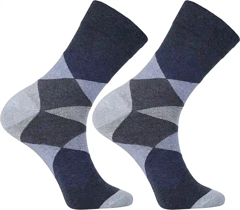 Men's Long Socks 'Casual', CML400-054, Blue